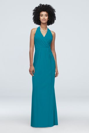 oasis color bridesmaid dress