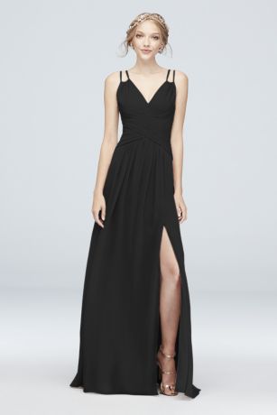 david's bridal black bridesmaid dresses