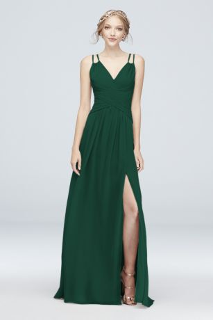 david's bridal green dress