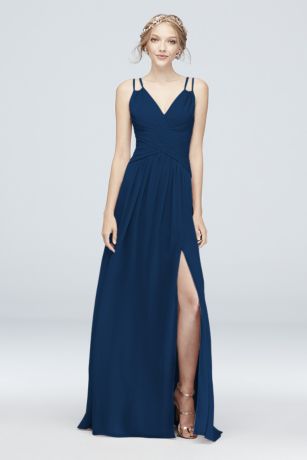 maid of honor navy blue dresses