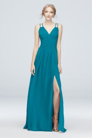 david's bridal teal bridesmaid dresses