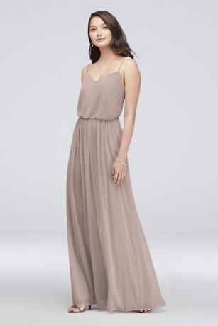 david's bridal biscotti dress