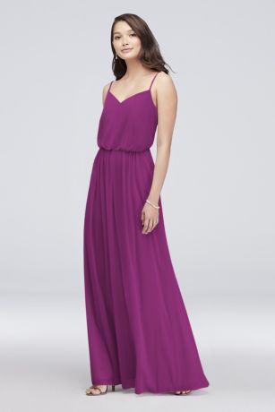 magenta color bridesmaid dresses