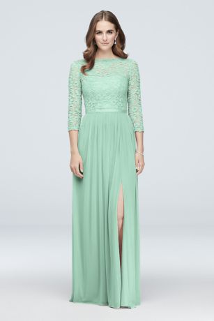 mint green gown