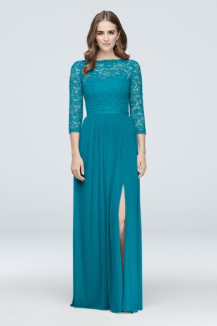 david's bridal teal bridesmaid dresses