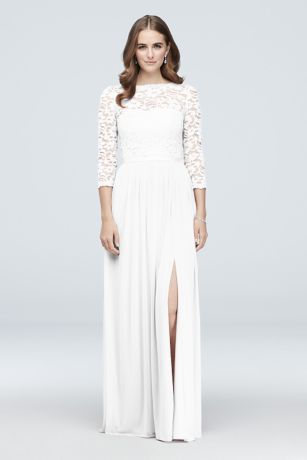 White Lace Bridesmaid Dresses