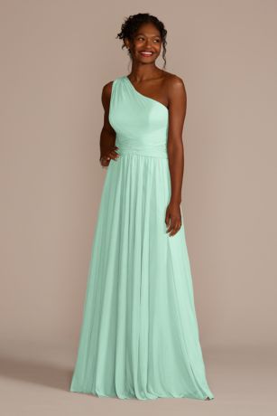 mint green bridesmaid gown