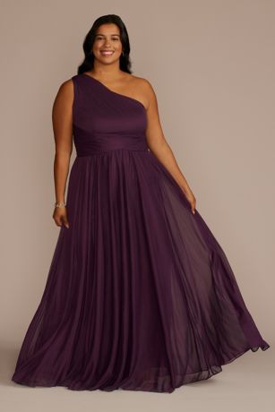 david's bridal plum bridesmaid dresses