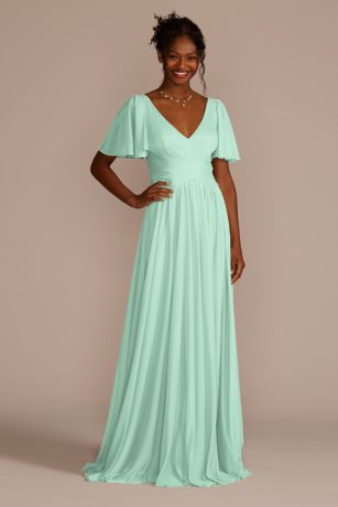 David's bridal outlet sage green