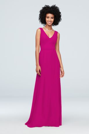 fuchsia mermaid bridesmaid dresses