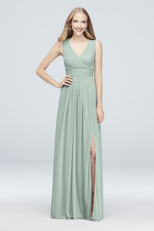 Dusty Sage Bridesmaid Dresses in Sage Green David s Bridal Dusty Sage Bridesmaid Dresses in Sage Green David s Bridal