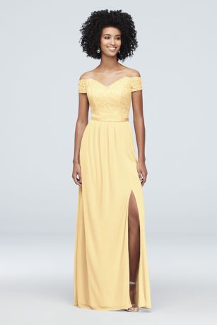 cheap yellow bridesmaid dresses