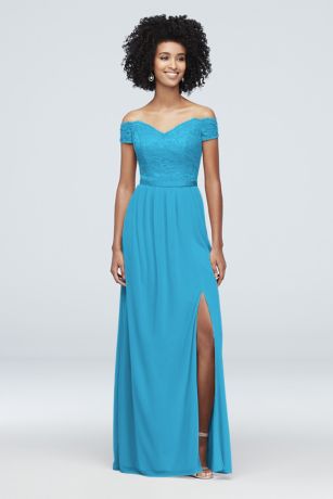 cornflower blue dresses at david's bridal