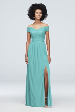 Turquoise bridesmaid dresses david's 2024 bridal