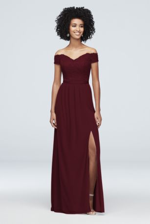 dark maroon bridesmaid dresses