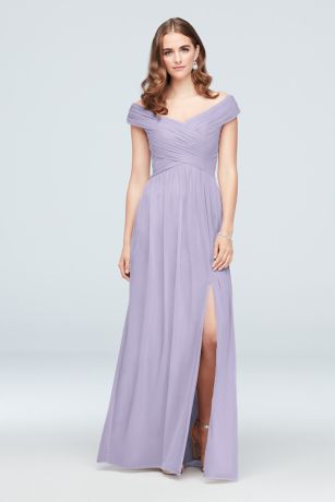 david's bridal purple wedding dress