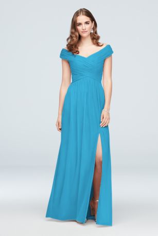 malibu blue mother of the bride dress