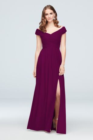 grape wine colour gown