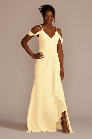 canary bridesmaid dresses