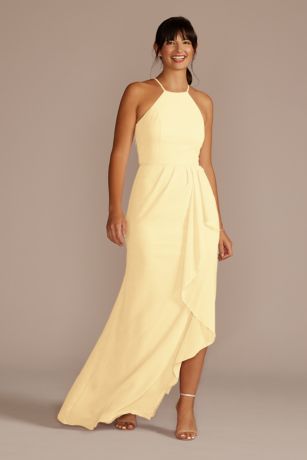 david's bridal yellow dress