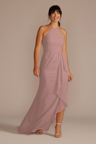 david's bridal mauve bridesmaid dresses