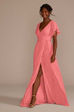 coral bridesmaid dresses david's bridal