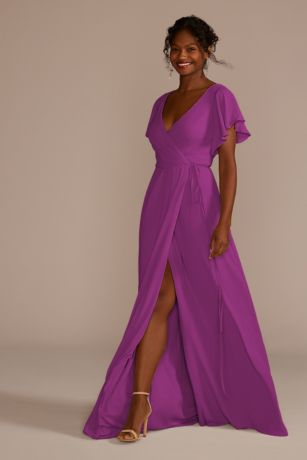 raspberry red bridesmaid dresses