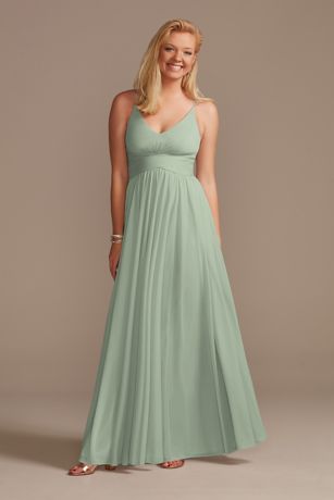 Dusty Sage Bridesmaid Dresses In Sage Green David S Bridal