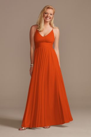 sienna orange bridesmaid dresses