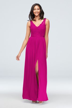 fuchsia bridesmaid dresses david's bridal