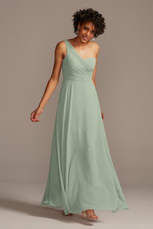 Picture of Full Skirt Dress with One Shoulder