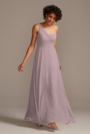 Picture of Full Skirt Dress with One Shoulder