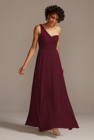 Picture of Full Skirt Dress with One Shoulder