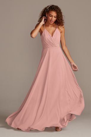 david's bridal blush bridesmaid dresses