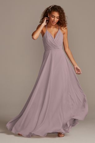 purple and white bridesmaid dresses