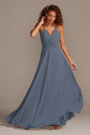 Steel Blue Bridesmaid Dresses | Davids Bridal