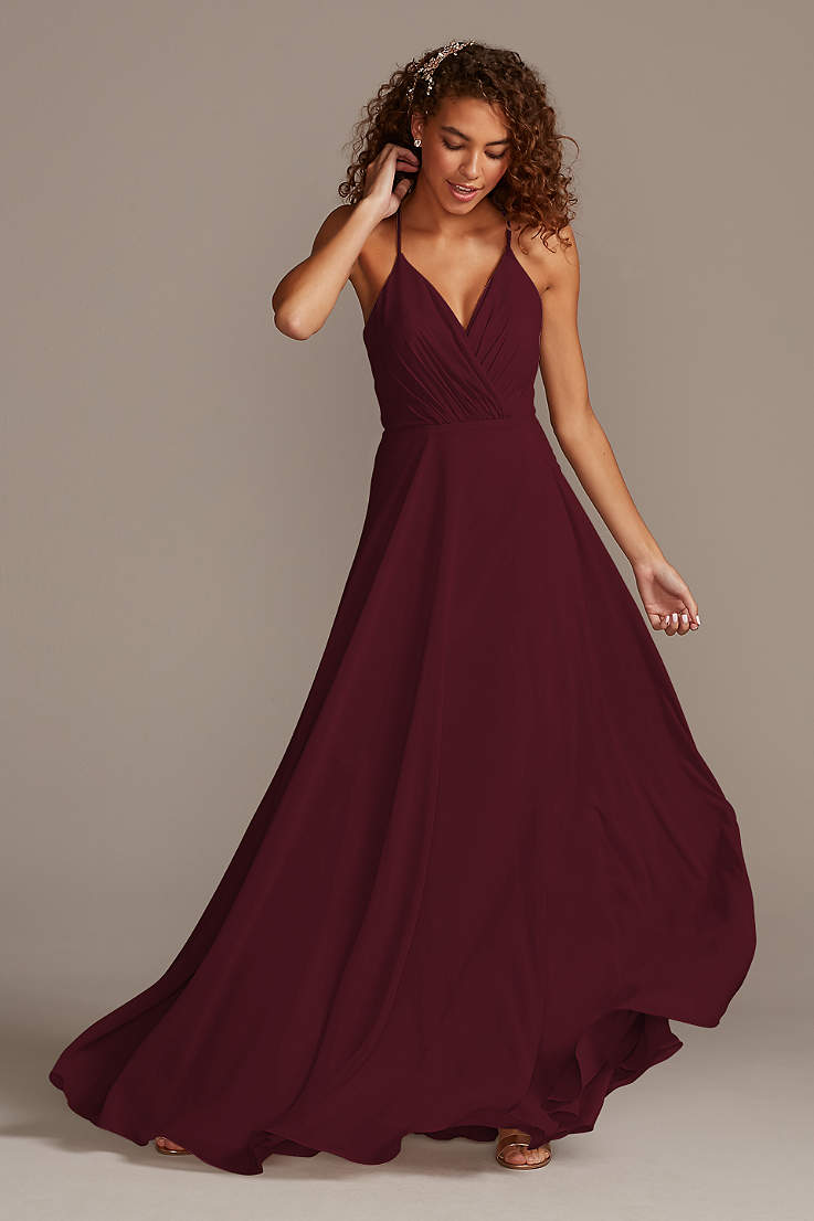 Burgundy Bridesmaid Dresses - Deep Red ...