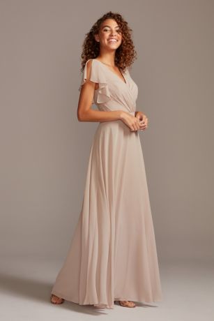 vera wang biscotti bridesmaid dress