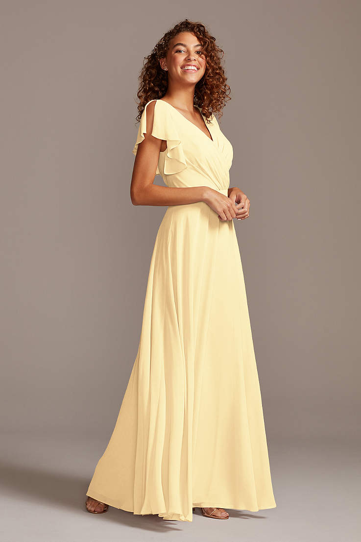 Long Gold Dresses | Davids Bridal