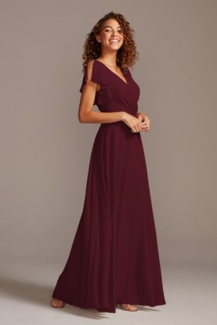 david's bridal wine colored dresses