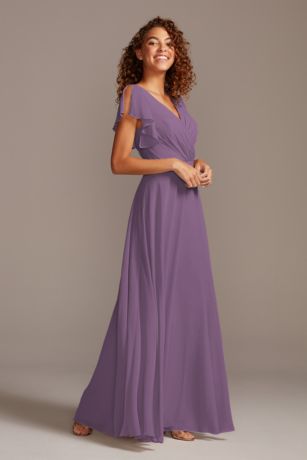 lavender and gold bridesmaid dresses