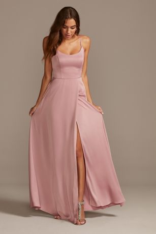 dusty rose dress david's bridal