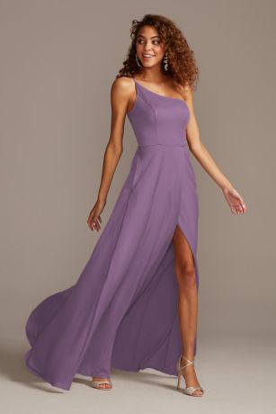 david's bridal purple bridesmaid dresses