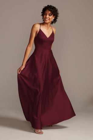 davids bridal red prom dresses