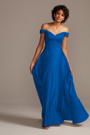 david's bridal royal blue dresses