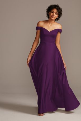 royal purple bridesmaid dresses david's bridal