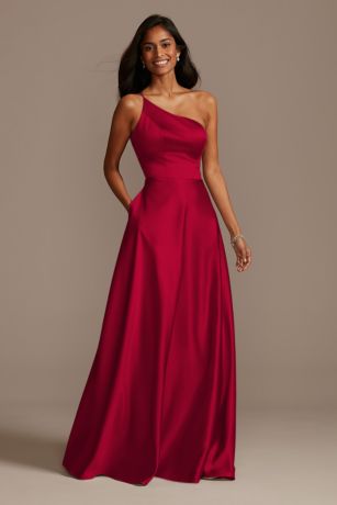 david's bridal a line bridesmaid dress