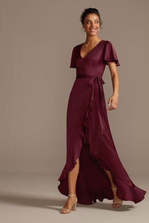 david's bridal burgundy