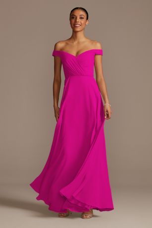 fuchsia bridesmaid dresses david's bridal