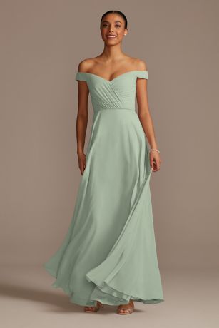 Picture of Off the Shoulder Full Skirt Dress